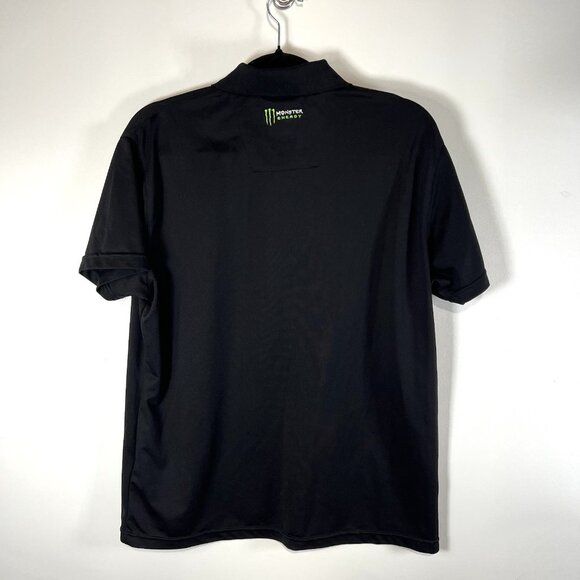 Monster Energy Polo Shirt Men's XL Black Performace Stretch‎ Polo Shirt - Picture 6 of 8